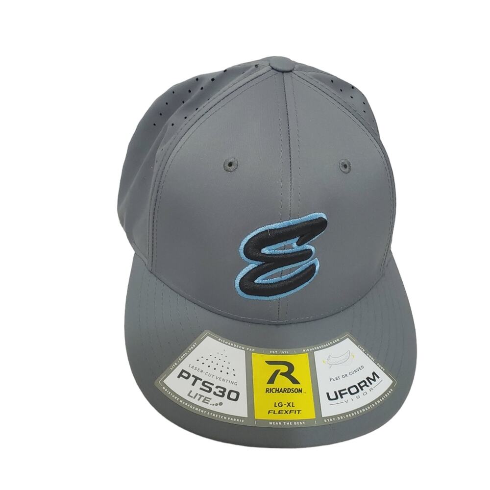 NWT Richardson | L-XL Embroidered E Vented Flexfit U-Form Baseball Hat